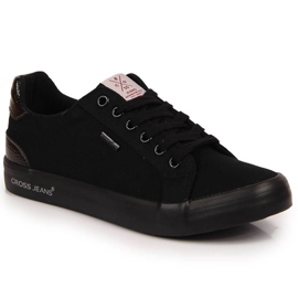 Sneakers nere Cross Jeans JJ2R4039C in tessuto nero