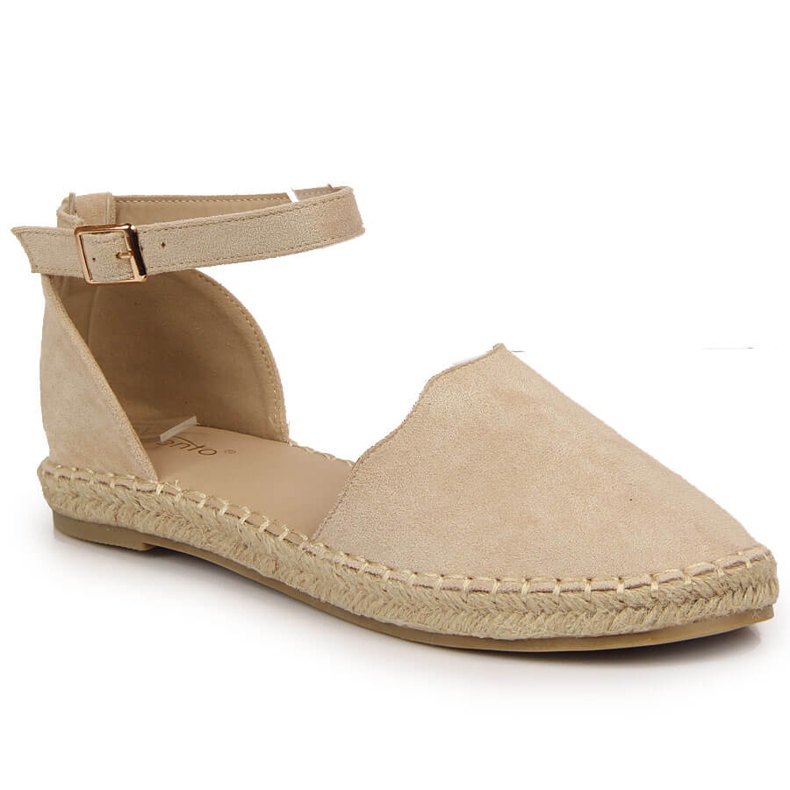 Sandali da donna espadrillas beige eVento