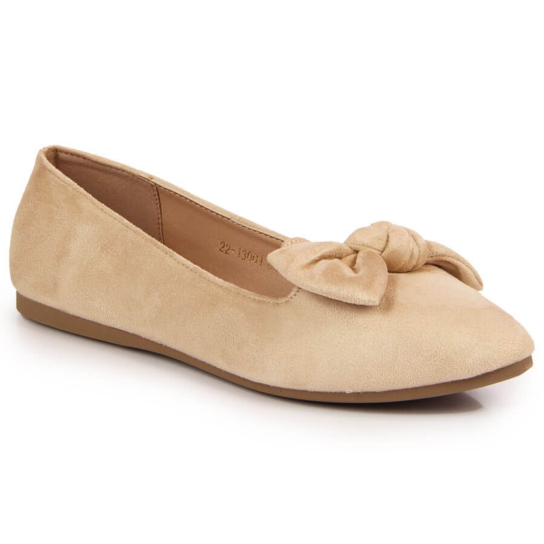 Scarpe da donna beige Lordsy con fiocco Potocki