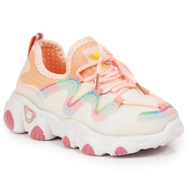 Scarpe sportive da bambina Vinceza bianche bianco multicolore