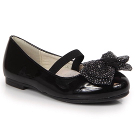 S.Barski Ballerine da bambina con elastico nero S. Bararski