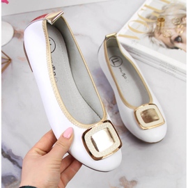 Ballerine da donna in pelle bianca Filippo bianco