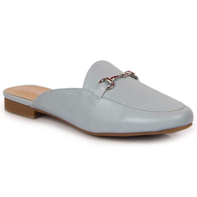 Ciabatte da donna con ornamento Vinceza blu