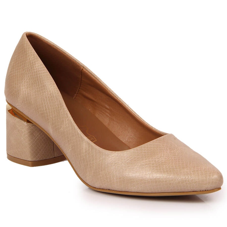 Décolleté su palo Jezzi beige decorativo