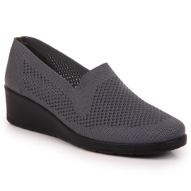 Scarpe slip-on da donna in tessuto Sabatina grigie grigio