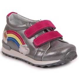 Scarpe da bambina con velcro argento Kornecki 6775
