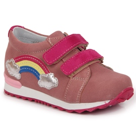 Scarpe da bambina con velcro lilla Kornecki 6775 viola multicolore
