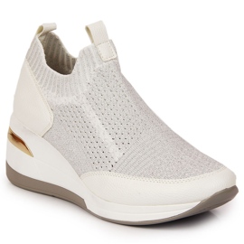 Sneakers bianche con zeppa da donna Artiker bianca