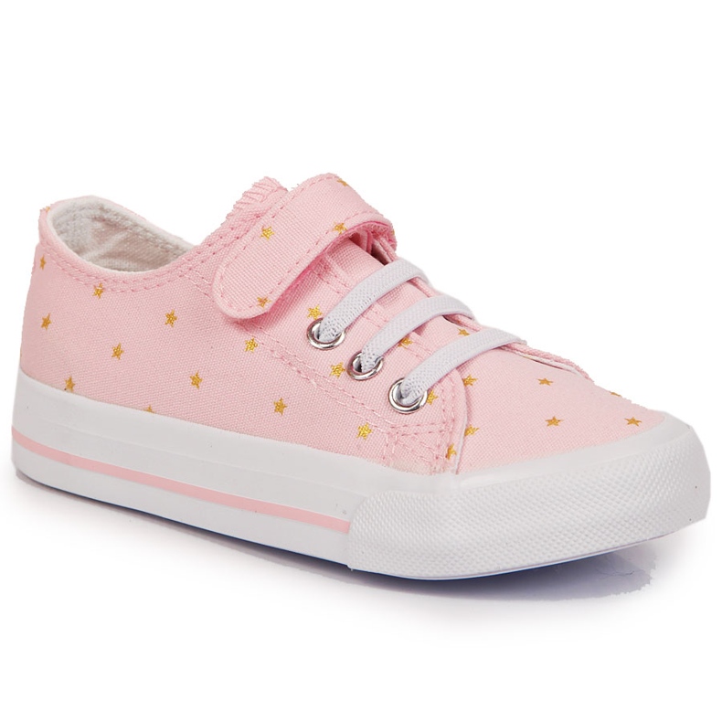 Sneaker Atletico in tessuto stella rosa