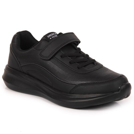 Scarpe sportive nere American Club Velcro nero