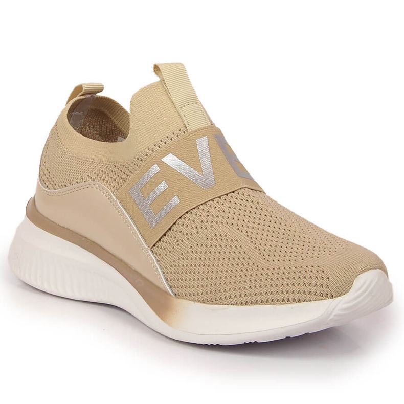 Le scarpe sportive da donna scivolano su Vinceza beige