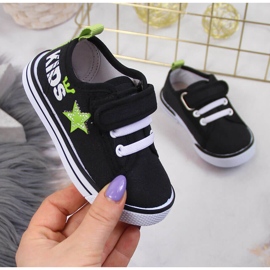 Sneakers nere da ragazzo Atletico con velcro nero