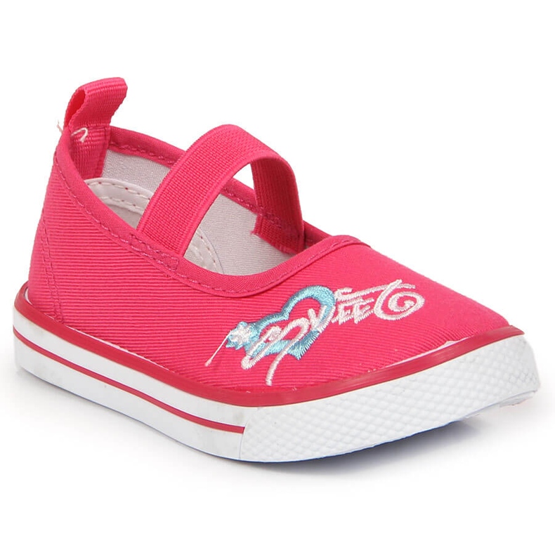 Ballerine da bambina con elastico Atletico rosa