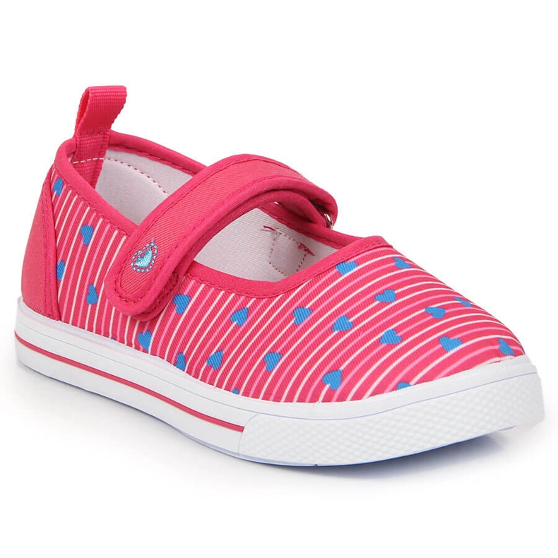 Sneakers da bambina ballerine con velcro Atletico rosa