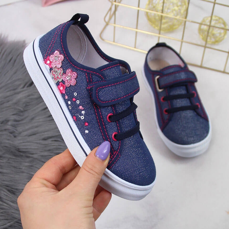 Sneakers Atletico blu navy per ragazze