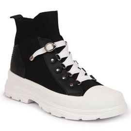 Sneakers alte da donna Atletico nere nero