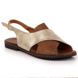 Sandali Jezzi da donna color oro d'oro