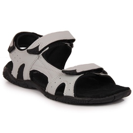 Sandali sportivi da donna con velcro grigio American Club
