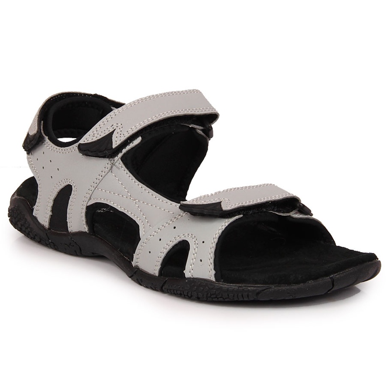 Sandali sportivi da donna con velcro grigio American Club