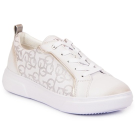 Sneakers da donna bianche sneakers Bugatti JJ253151 bianco
