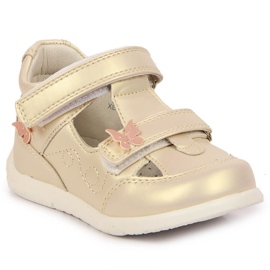 Sandali dorati da bambina American Club d'oro