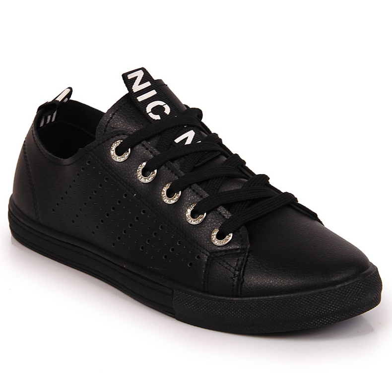 Sneakers da donna con ecopelle Filippo nero
