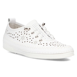Scarpa in pelle Filippo DP2135/21 Wh bianca bianco