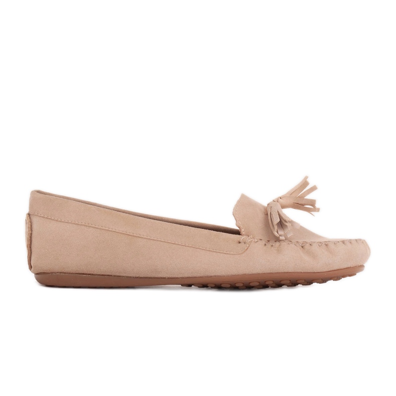 Marco Shoes Mocassino Ballerina in camoscio beige
