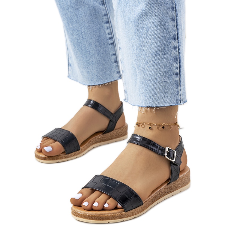 Sandali neri da donna Speier nero