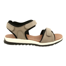 Comodi sandali sportivi Caprice 28711-28 334 Taupe Nubuc beige nero