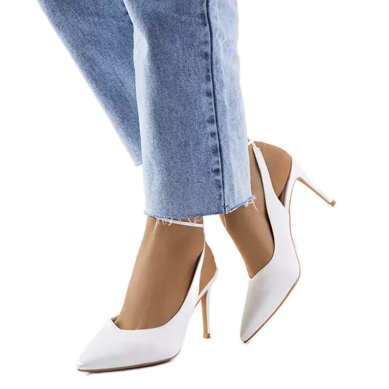 Tacco beige con rilegatura Anneli