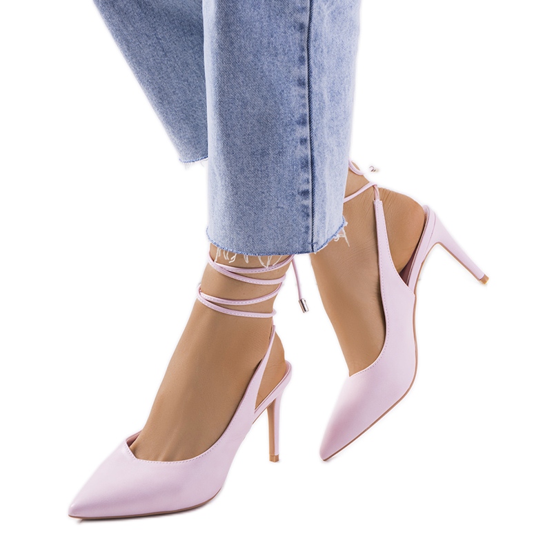 Scarpe con lacci rosa di Latvala