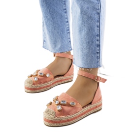 Espadrillas rosa con zirconi Taimi