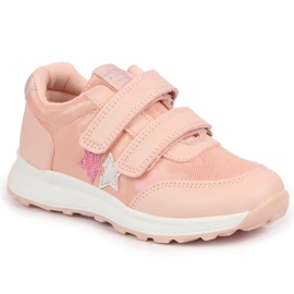 Scarpe sportive con velcro rosa Jr American Club