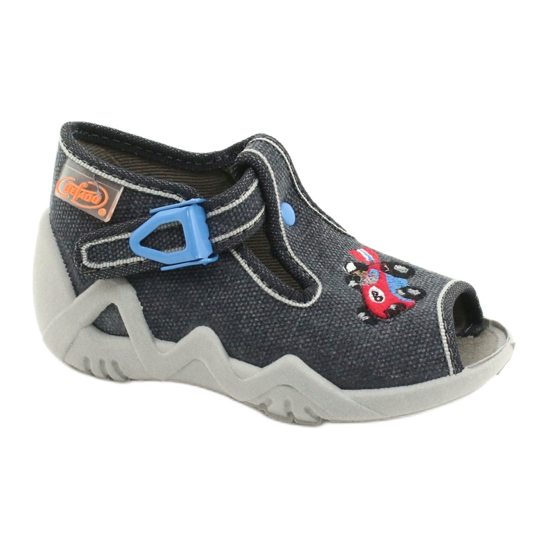 Scarpe per bambini Befado 217P106 rosso blu grigio