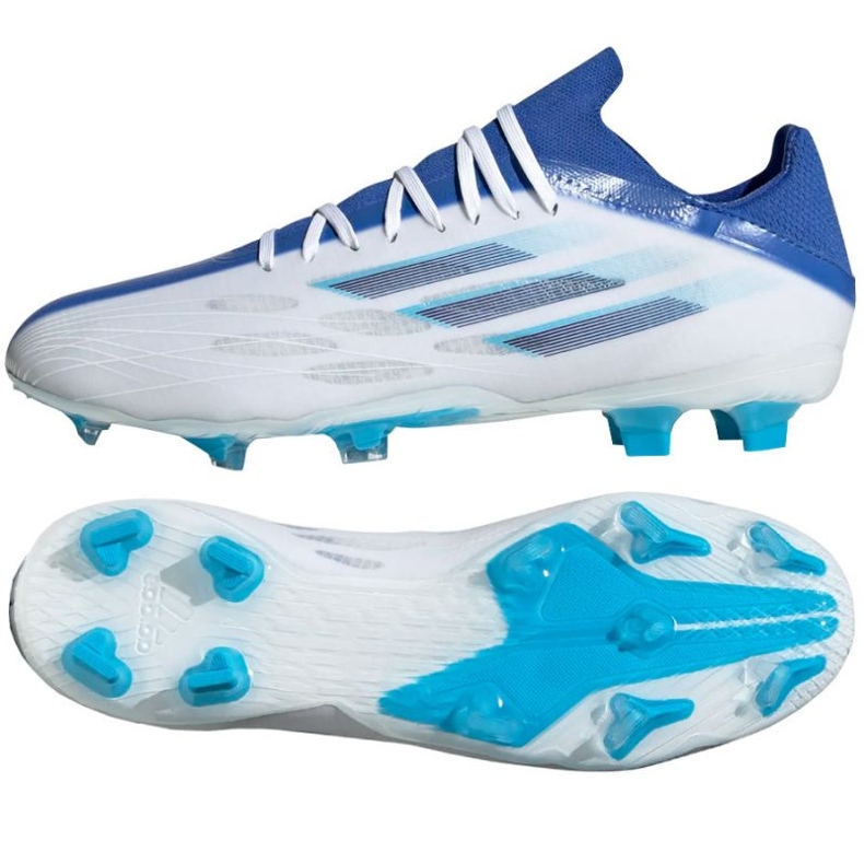 Scarpe da calcio Adidas X Speedflow.2 Fg M GW7474 multicolore bianca
