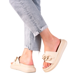 Ciabatte moda LA.FI beige