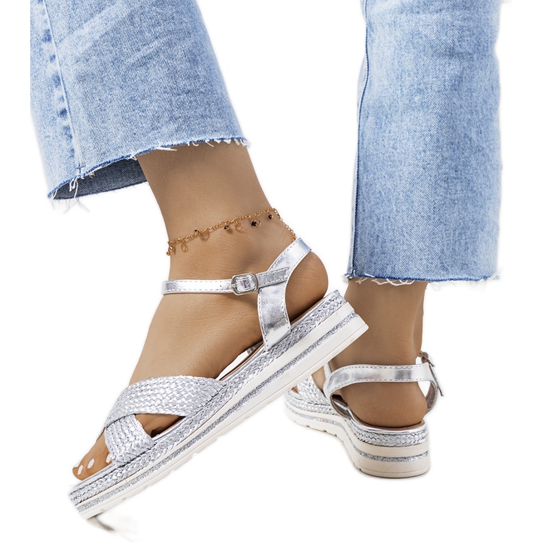 Sandali Chirnside da donna color argento d'argento