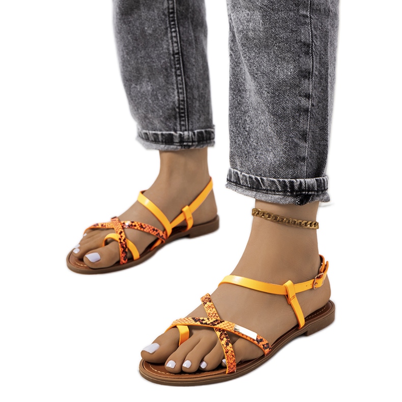 Sandali da donna Orange Wiener arancia