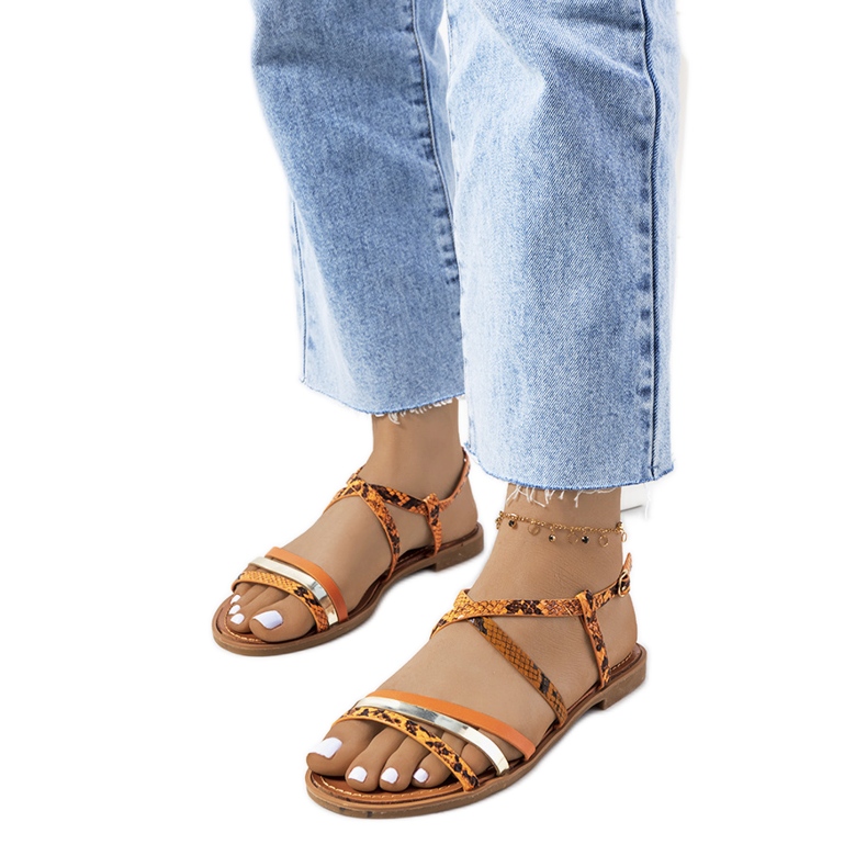 Sandali Reeta da donna arancioni arancia