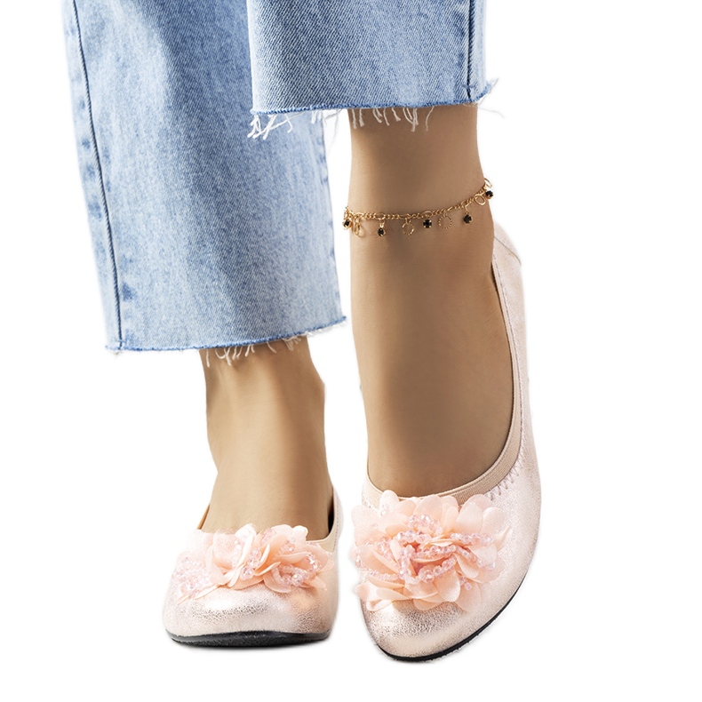 Ballerine rosa metallizzato