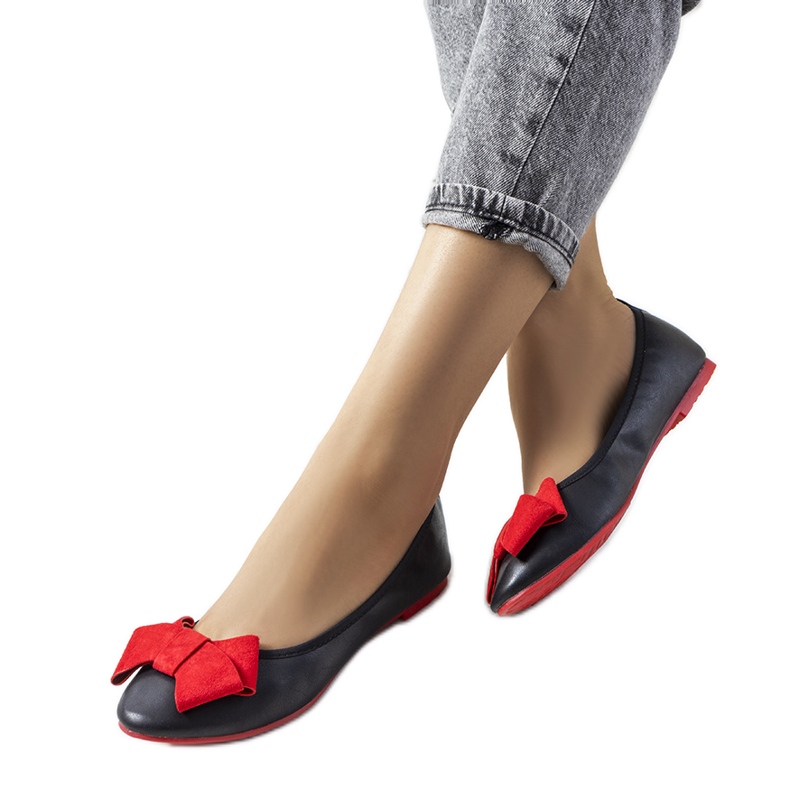 Ballerine nere con fiocco Kasslin nero