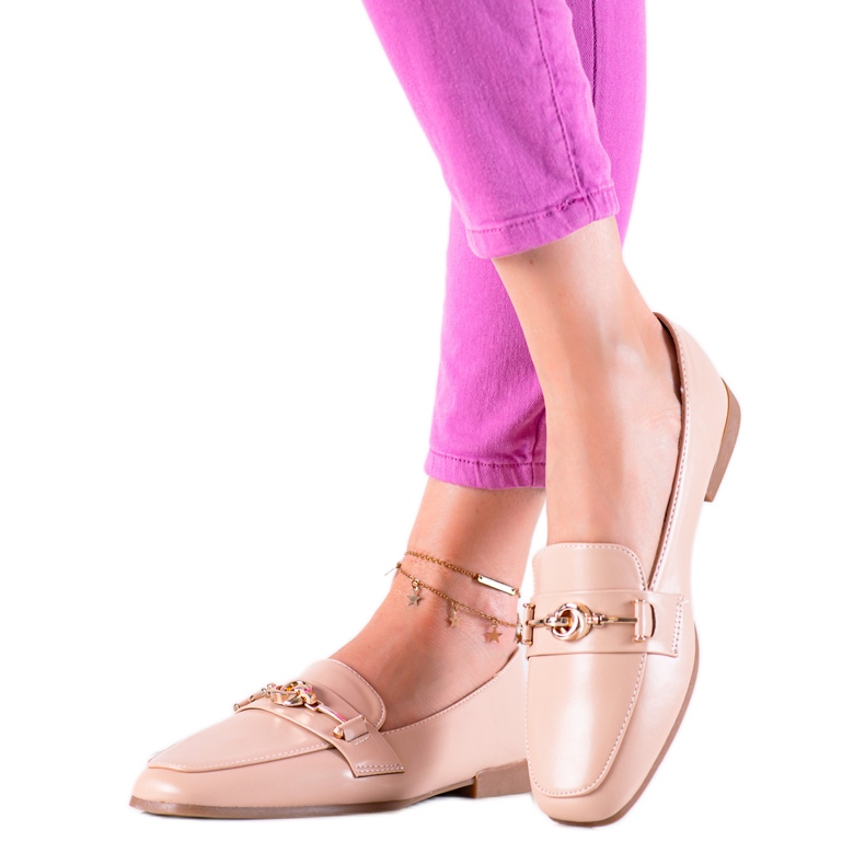 Lovery Mocassini eleganti beige