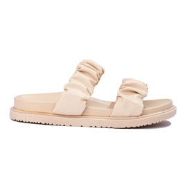 J. Star Ciabatte beige con righe