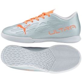 Scarpe da calcio Puma Ultra 4.4 It Jr 106746 01 grigio d'argento