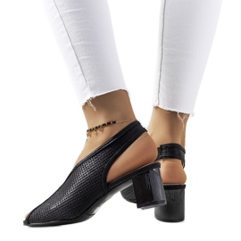 Sandali traforati Rush neri nero