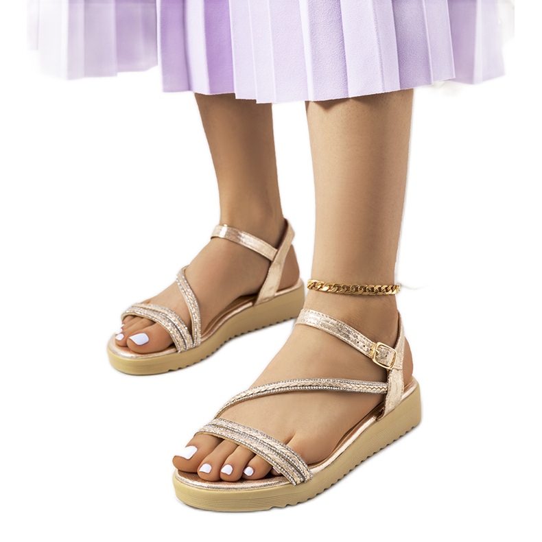 Sandali da donna Ray gold d'oro