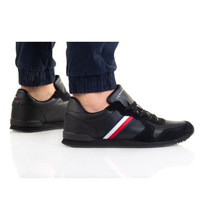 Tommy Hilfiger Iconic Leather Runner M FM0FM03272 nero