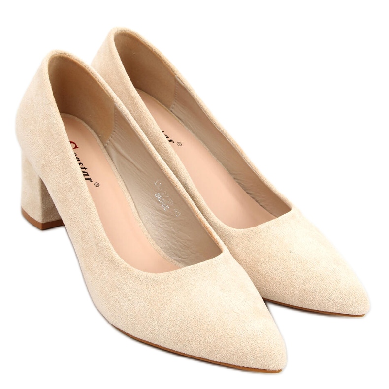 Décolleté con tacco largo Mindy Beige