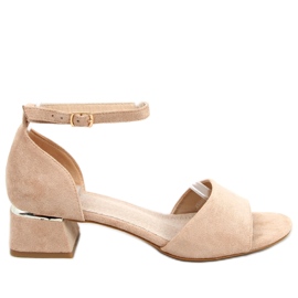 Sandali con tacco alto di Ursula Khaki beige